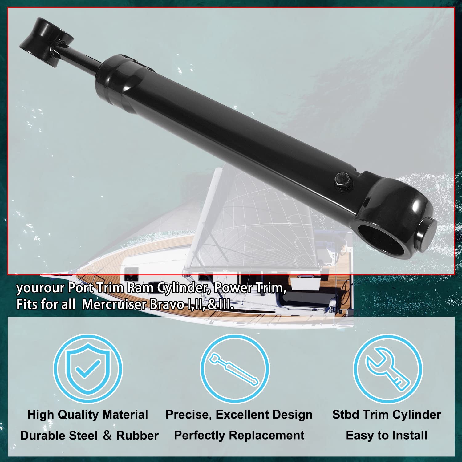 Amazon.com: yourour Port Trim Ram Cylinder, Power Trim